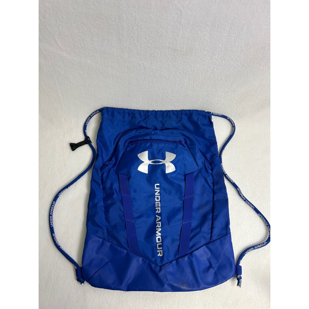 Sporty Under Armour Unisex OSFA Blue Logo Drawstring Gym Sackpack Bag